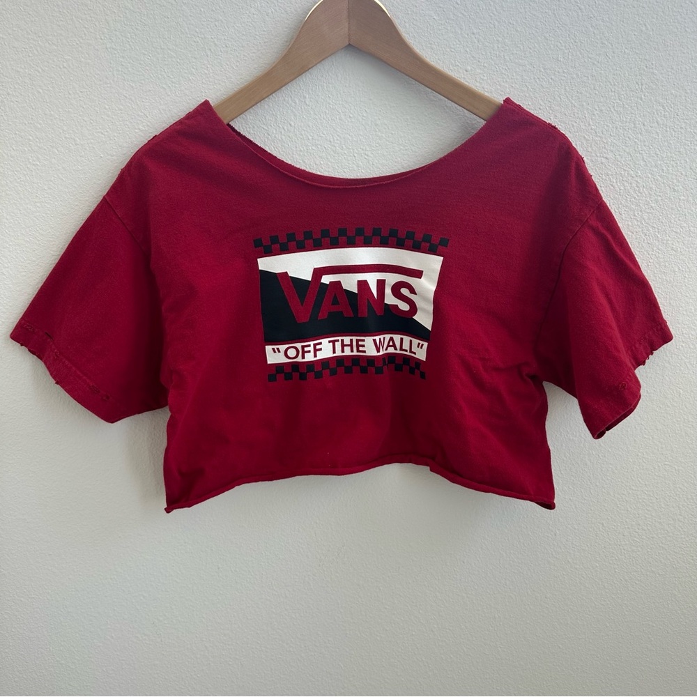 Vans off-the-shoulder crop top